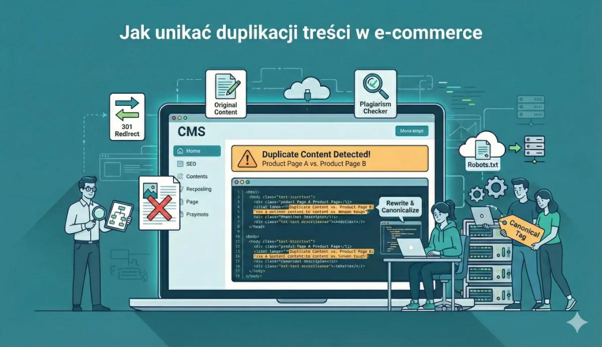 Jak unikać duplikacji treści w e‑commerce i chronić widoczność sklepu online